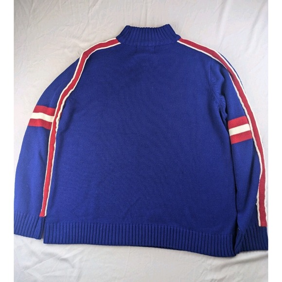 Montreal Canadiens Hoodie Official NHL Blue Size Large W/Large Logo Knit Sweater - Picture 11 of 11